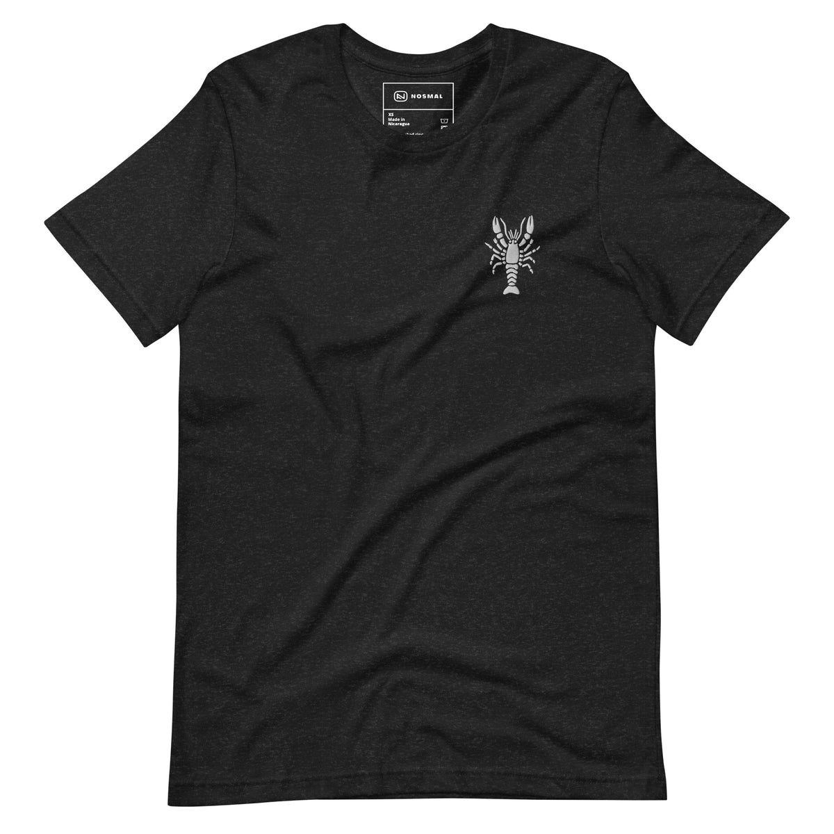 Crawfish White Embroidered Unisex T-shirt
