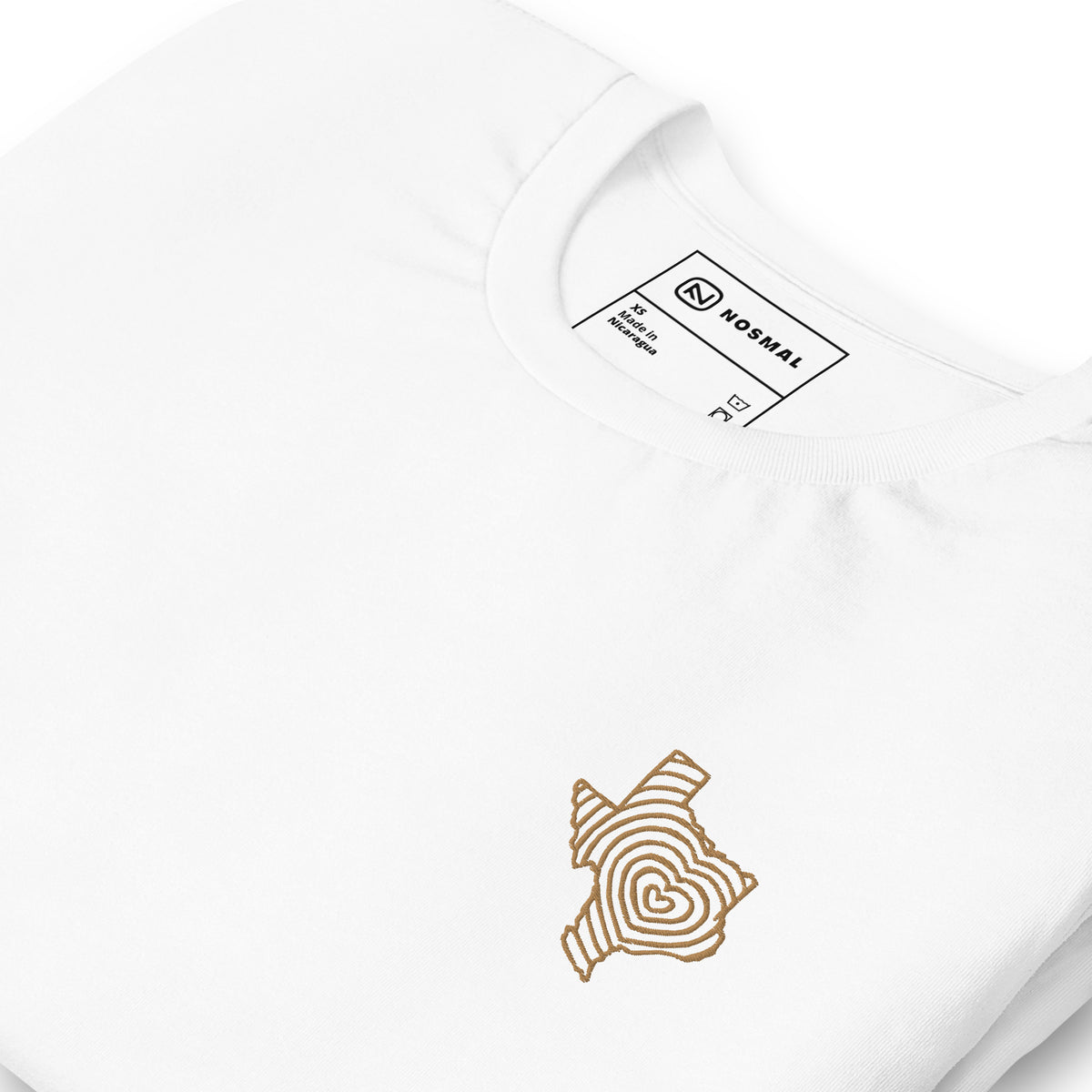 Heartbeat of Texas Gold Embroidered Unisex T-shirt