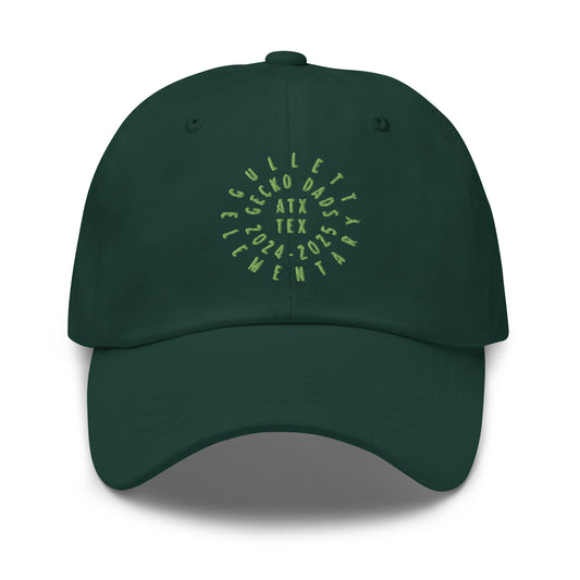 Gecko Dads Light Green Seal II on Forest Green Dad Hat