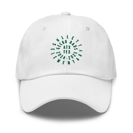 Gecko Dads Kelly Green Seal II on White Dad Hat