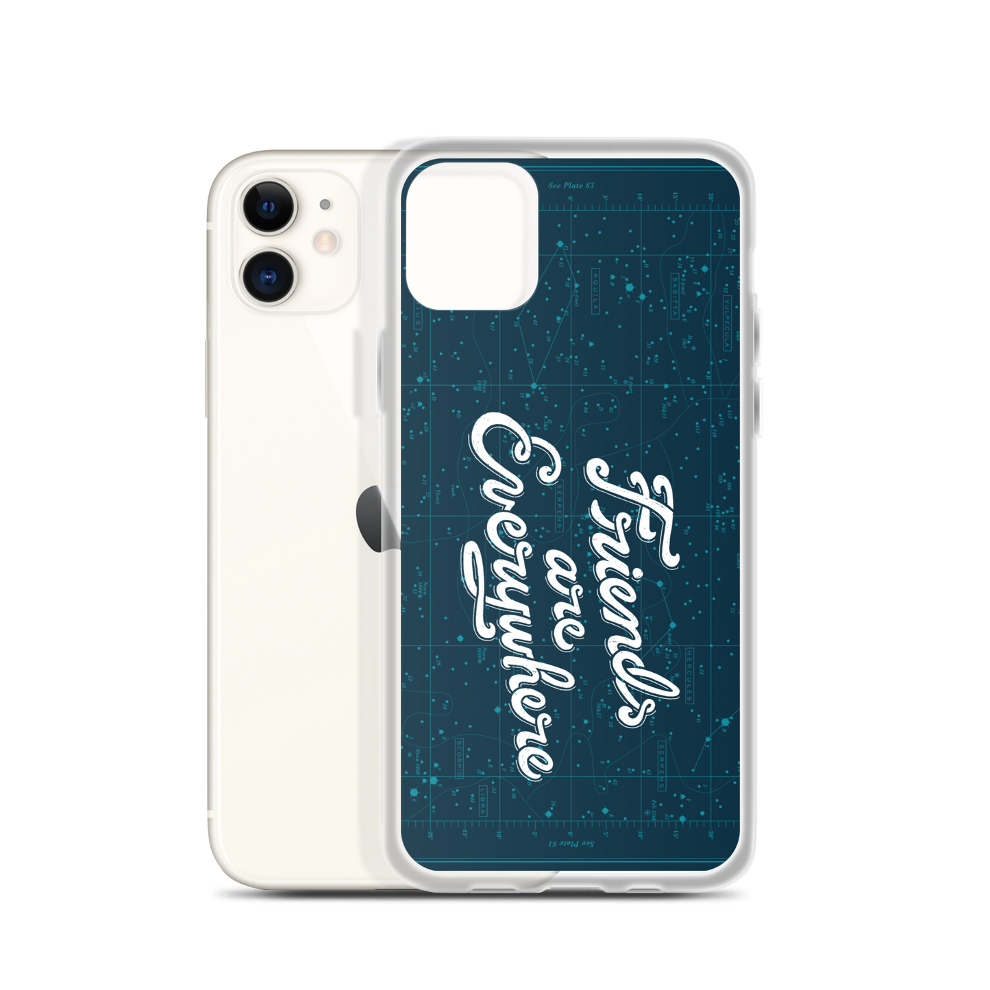 Friends Are Everywhere Clear Case for iPhone®