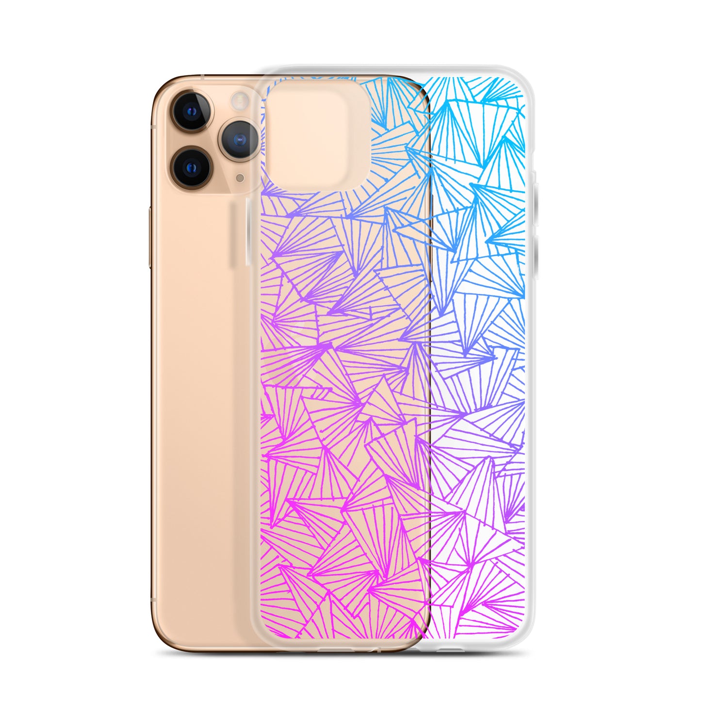 Gaggle of Trianges Gradient Clear Case for iPhone®