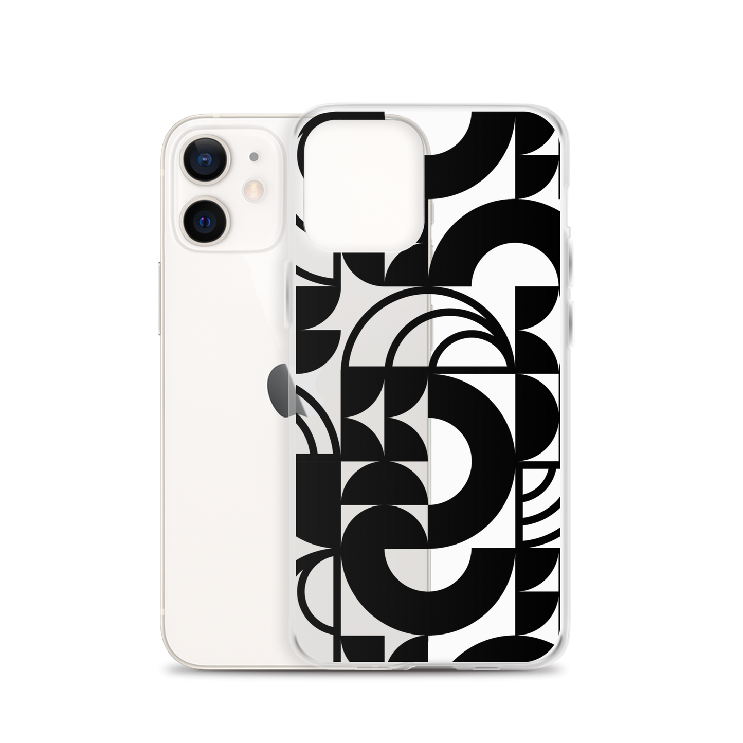 Geometria II Black Clear Case for iPhone®