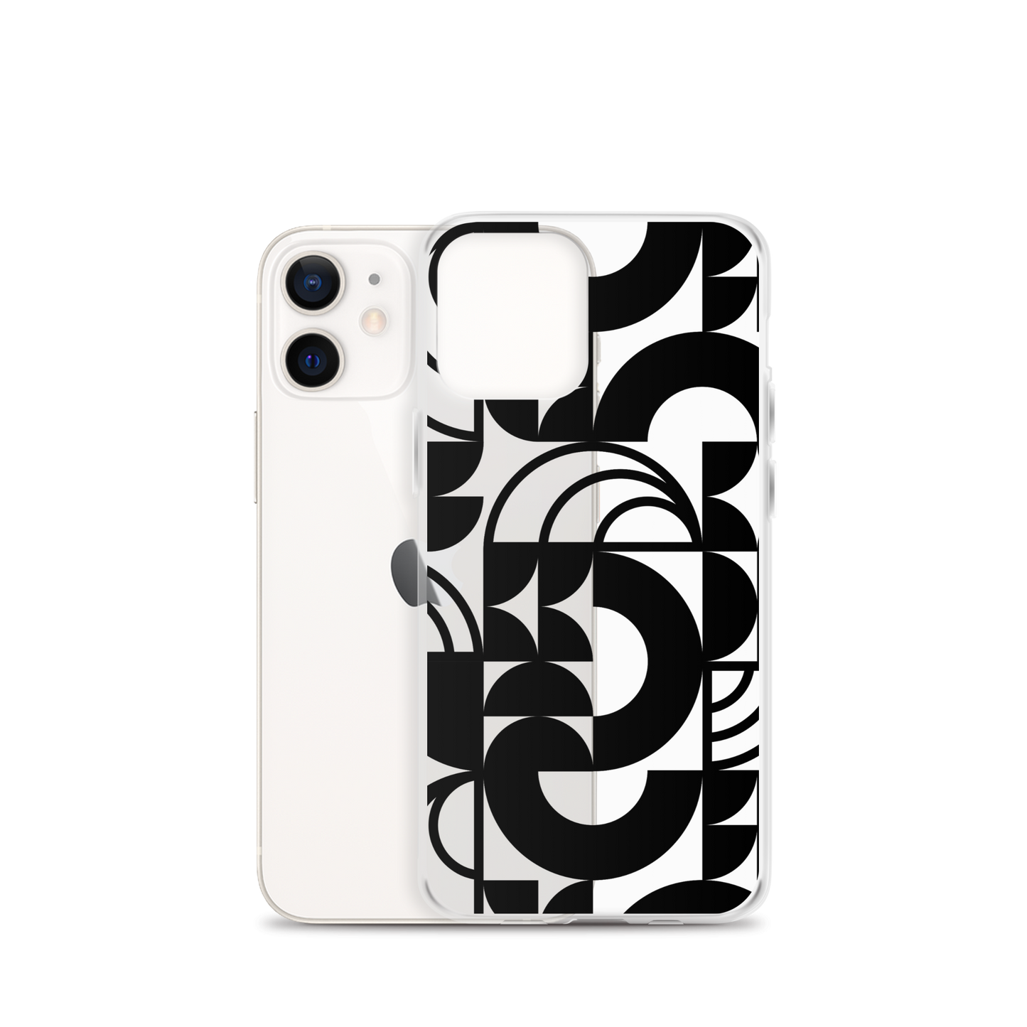 Geometria II Black Clear Case for iPhone®