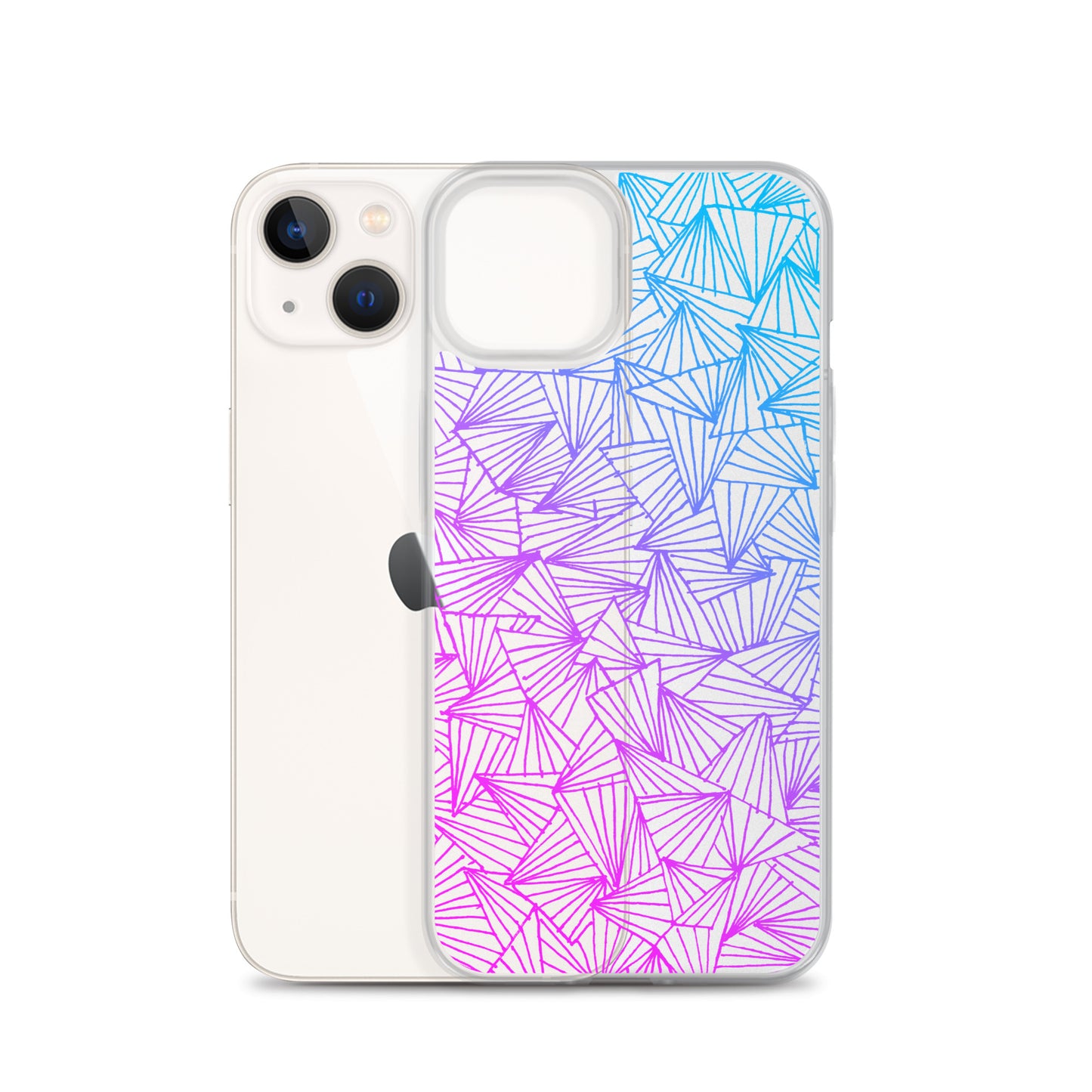 Gaggle of Trianges Gradient Clear Case for iPhone®