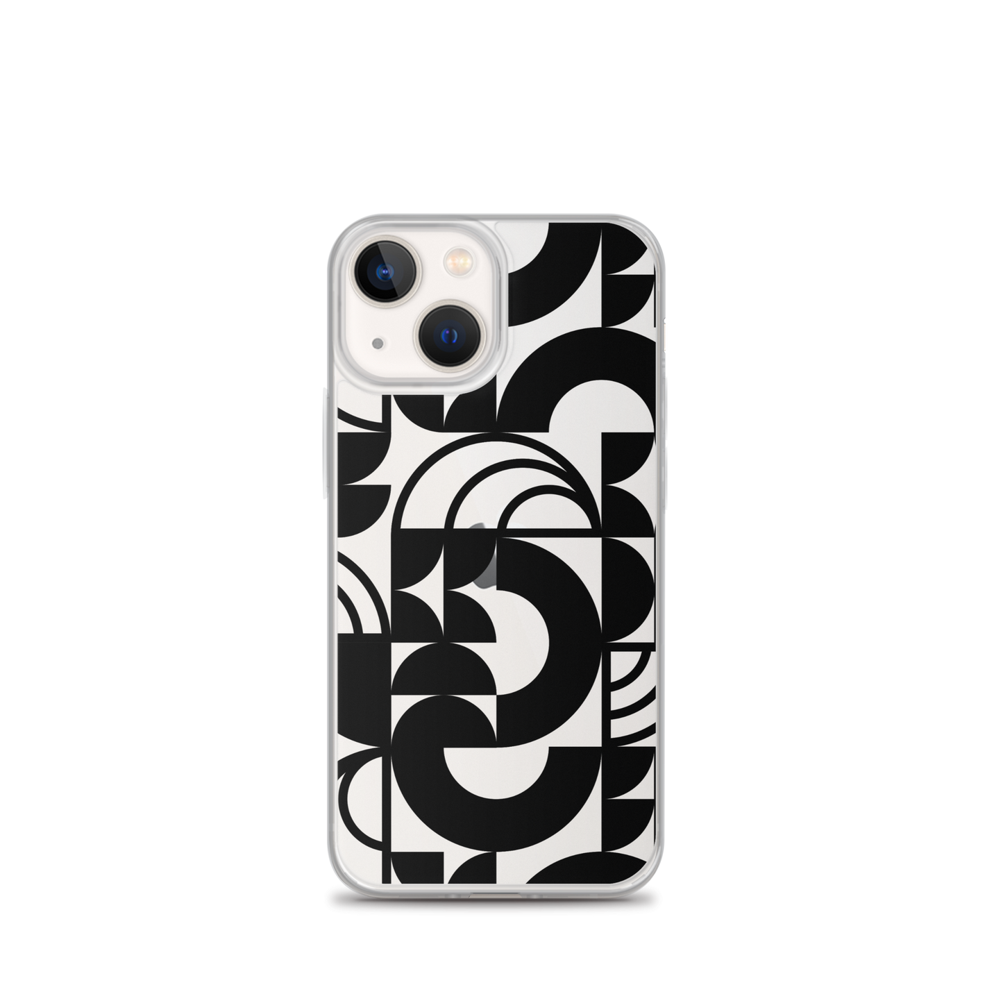 Geometria II Black Clear Case for iPhone®