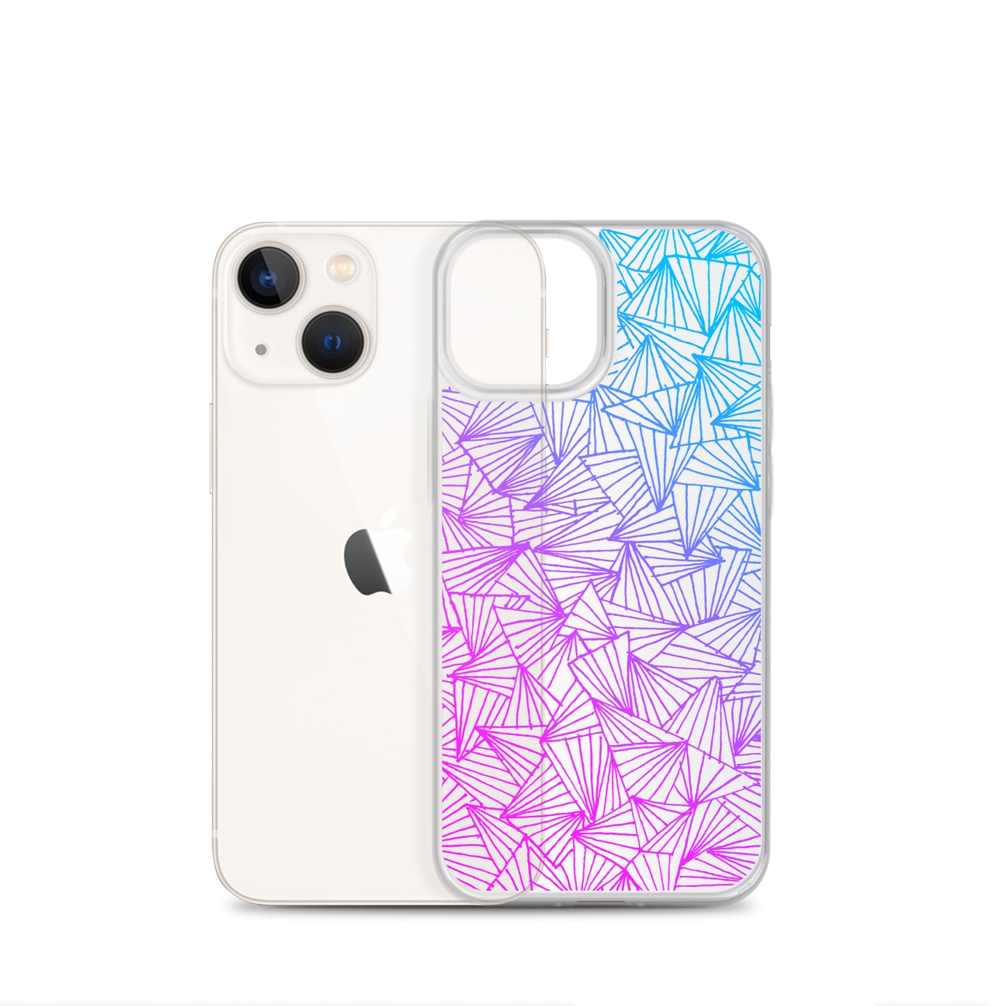 Gaggle of Trianges Gradient Clear Case for iPhone®