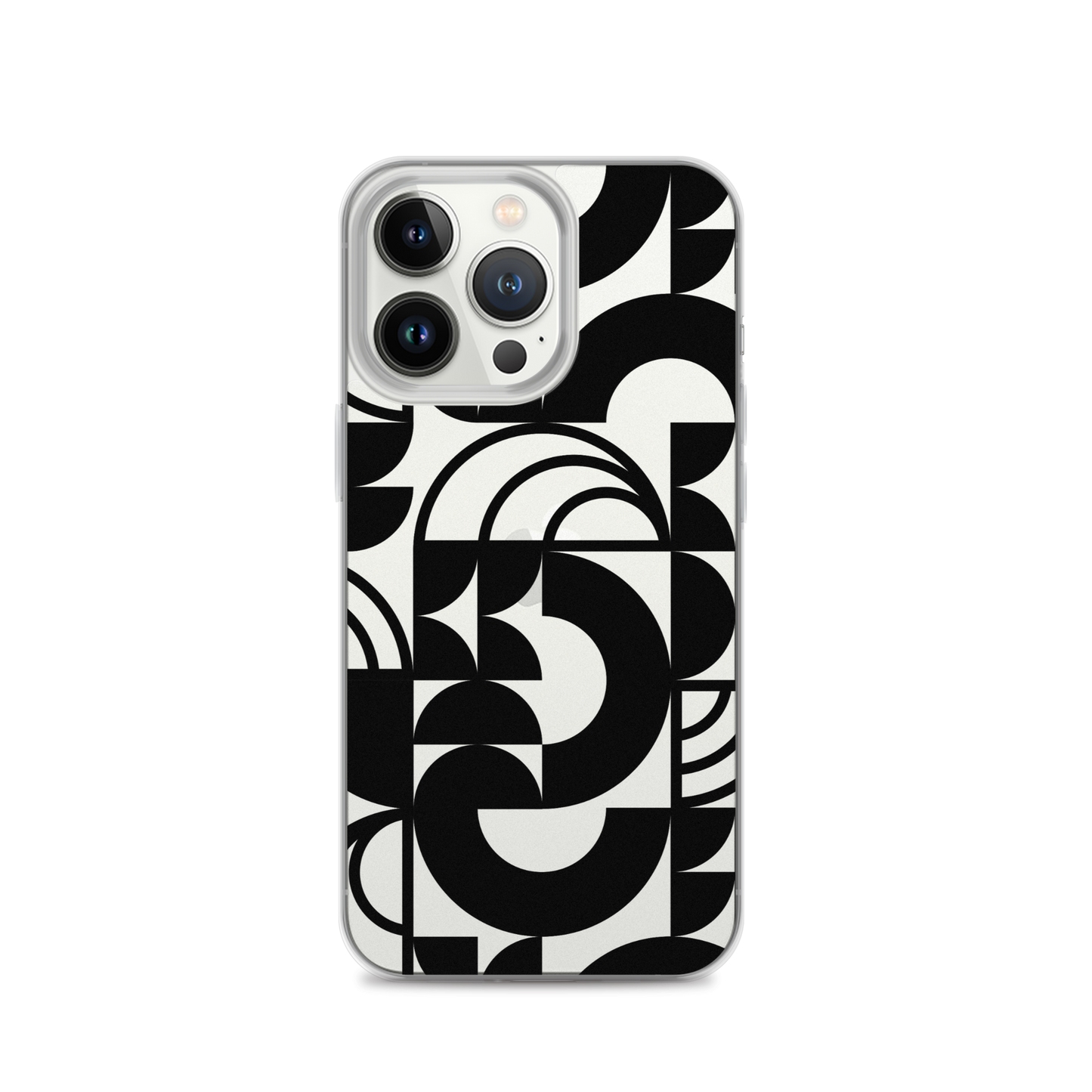 Geometria II Black Clear Case for iPhone®