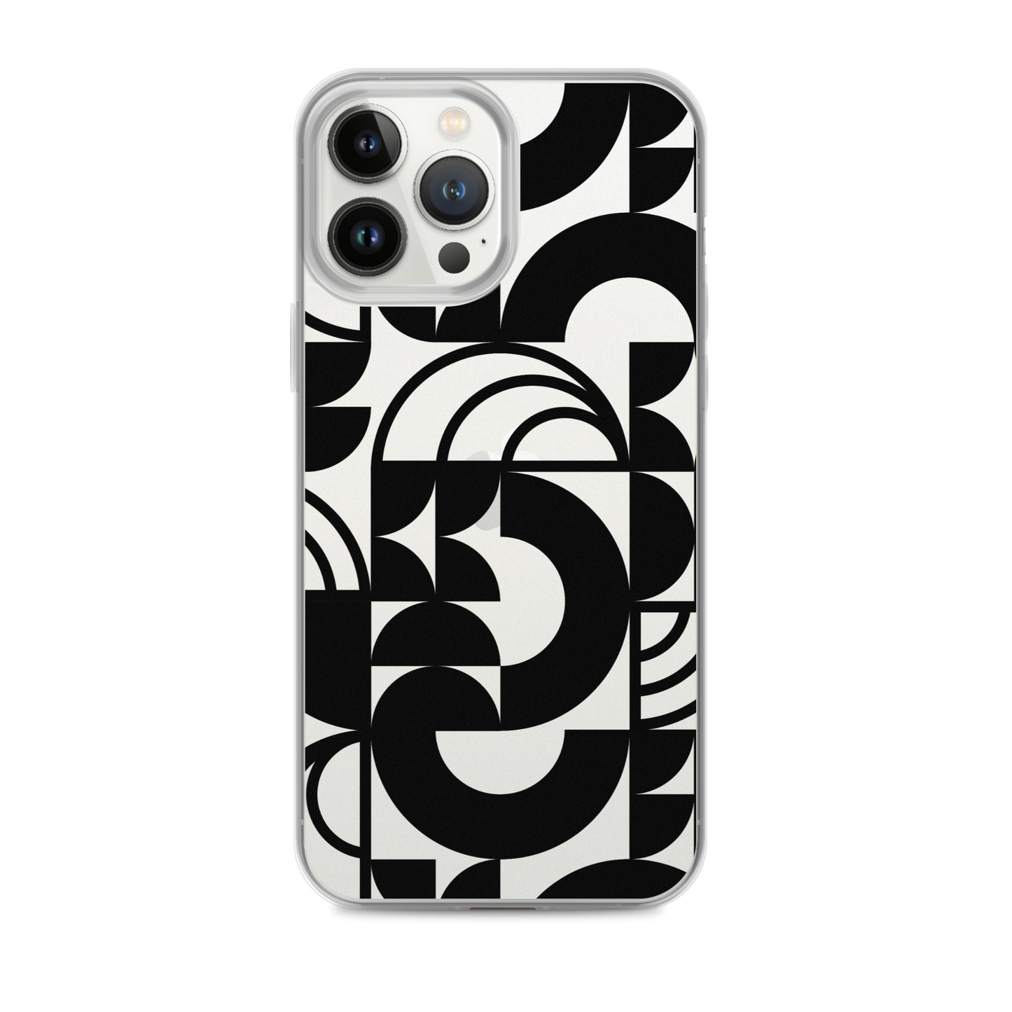 Geometria II Black Clear Case for iPhone®