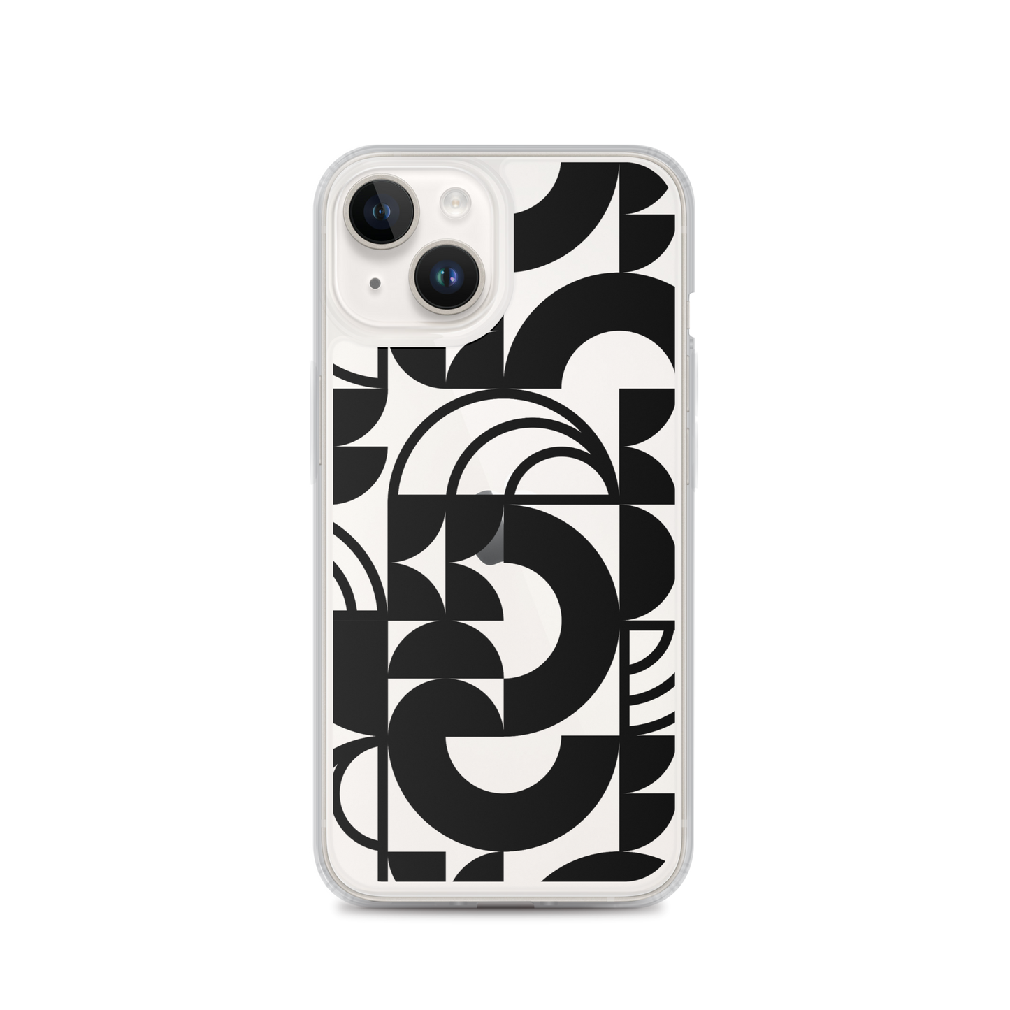 Geometria II Black Clear Case for iPhone®