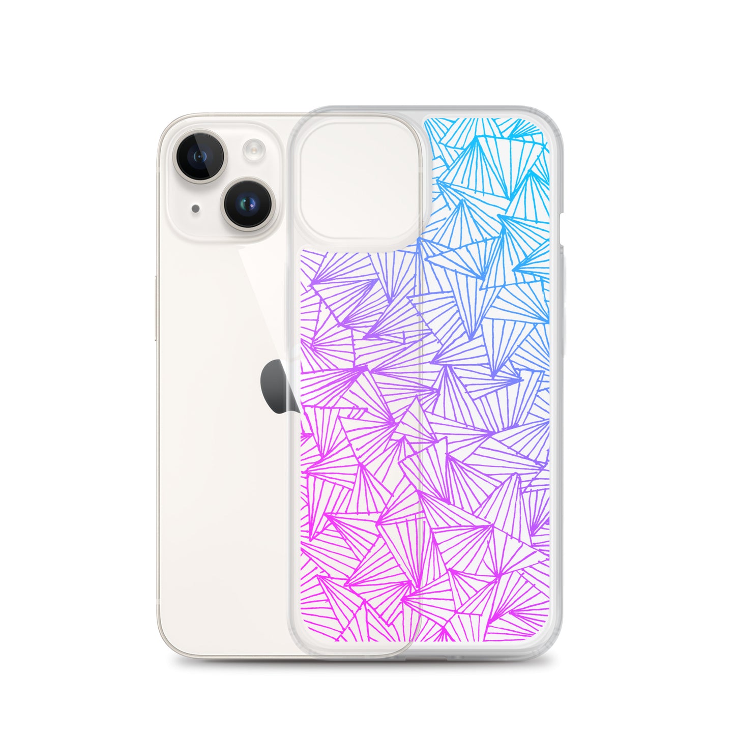 Gaggle of Trianges Gradient Clear Case for iPhone®