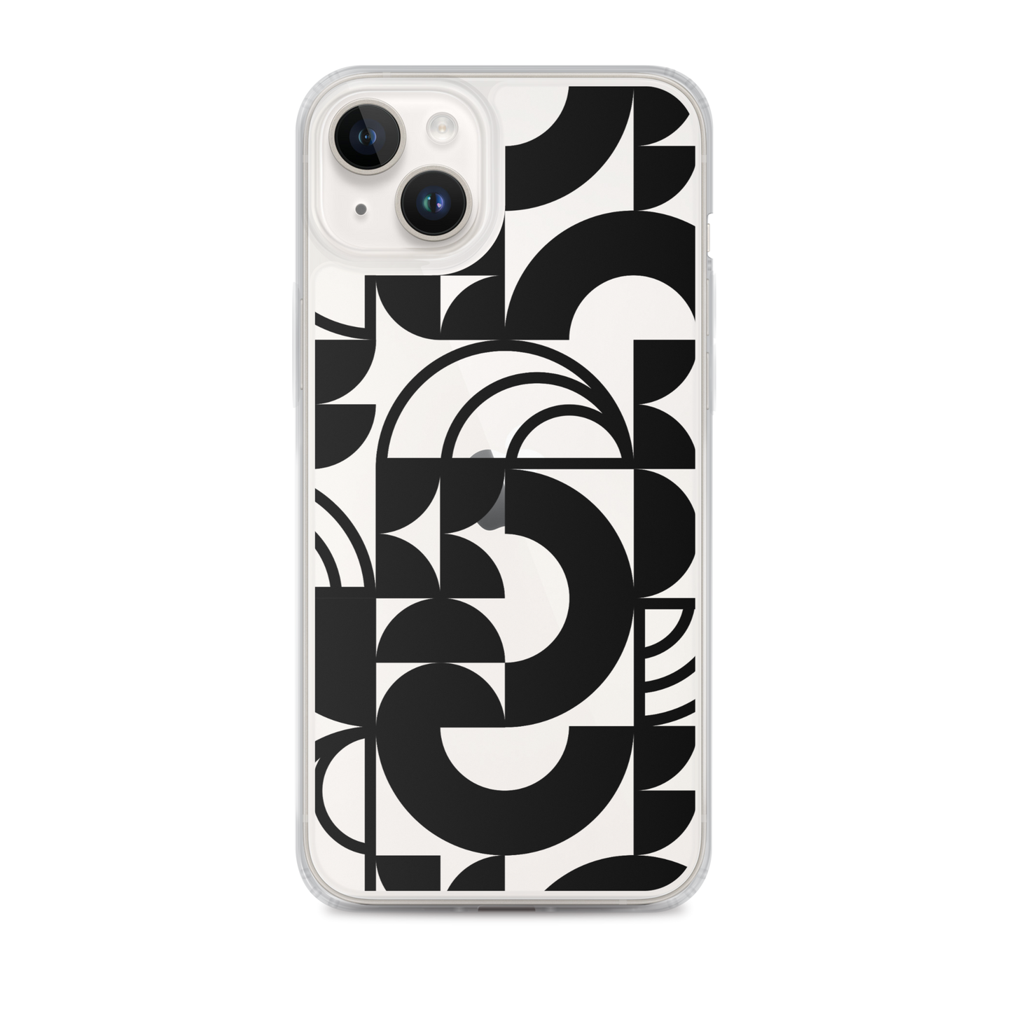 Geometria II Black Clear Case for iPhone®