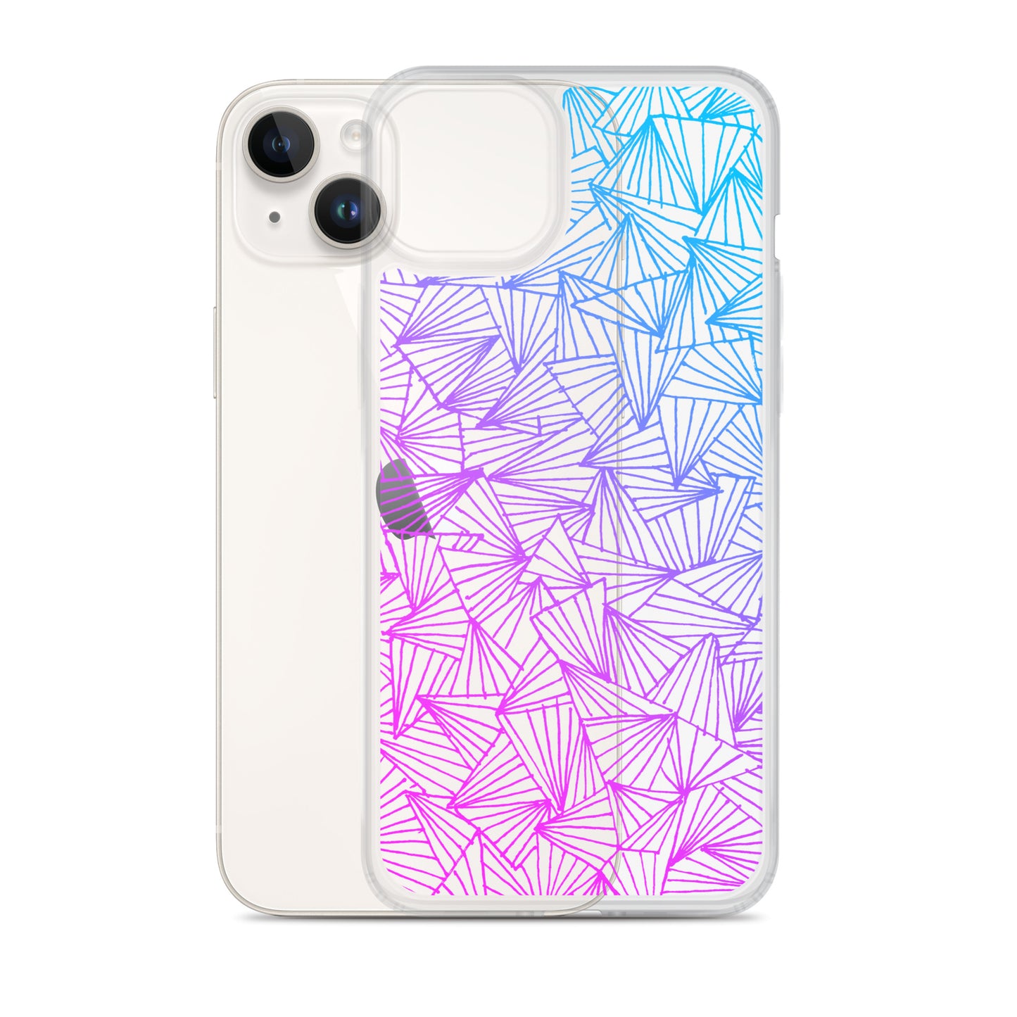 Gaggle of Trianges Gradient Clear Case for iPhone®