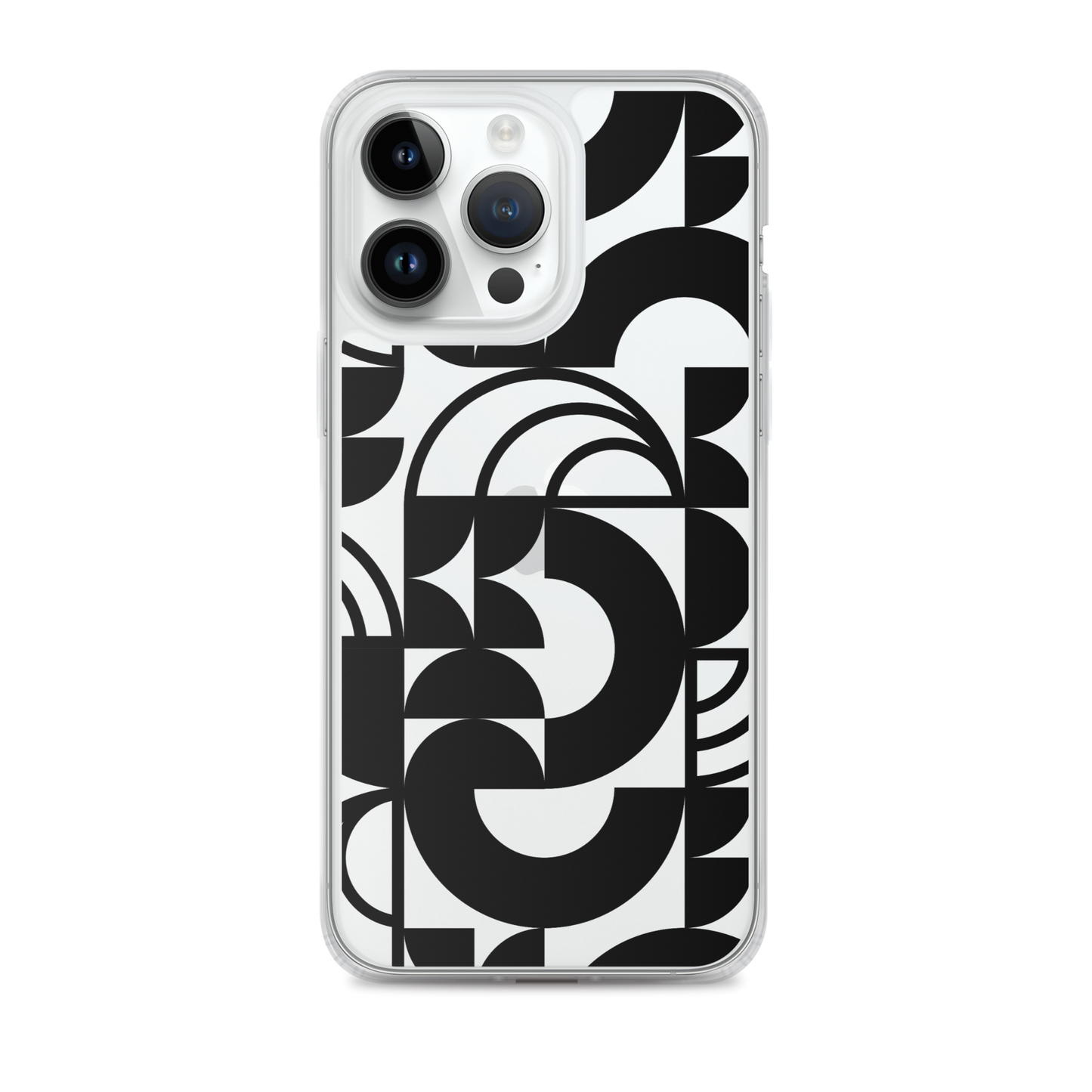 Geometria II Black Clear Case for iPhone®