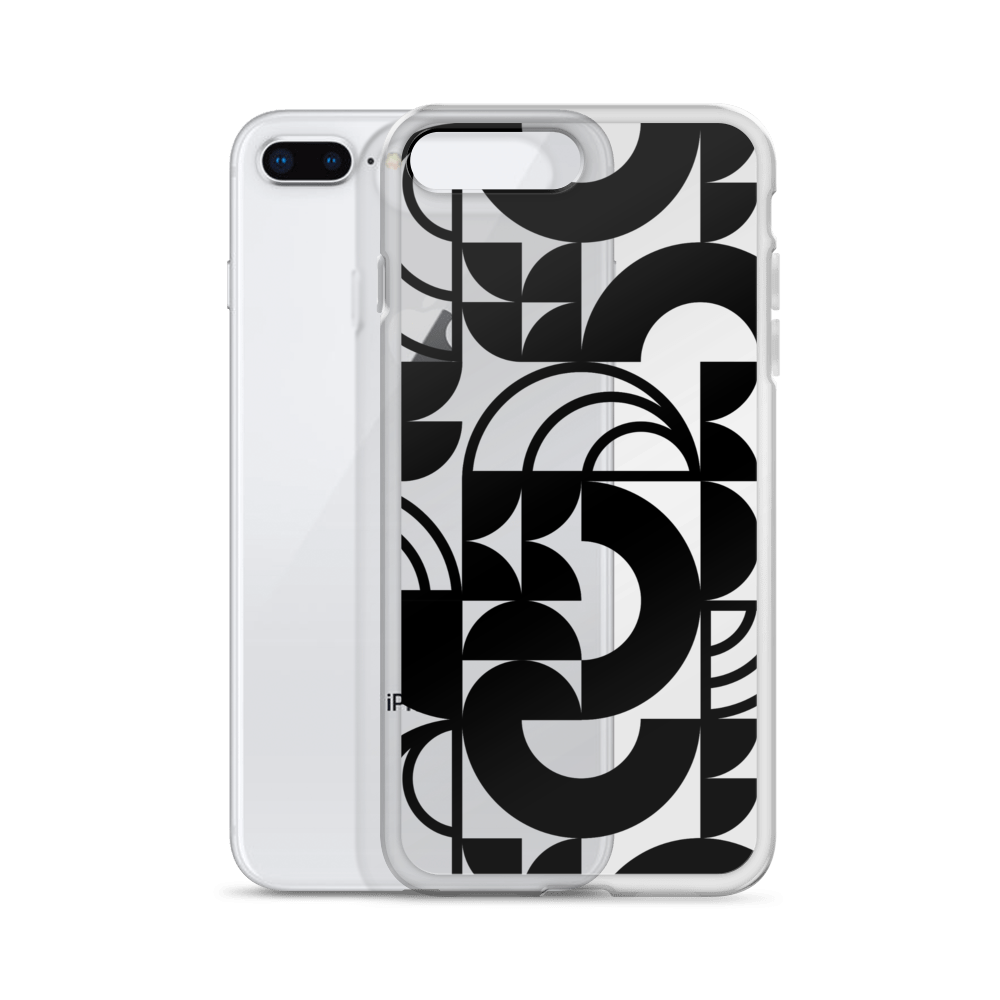 Geometria II Black Clear Case for iPhone®