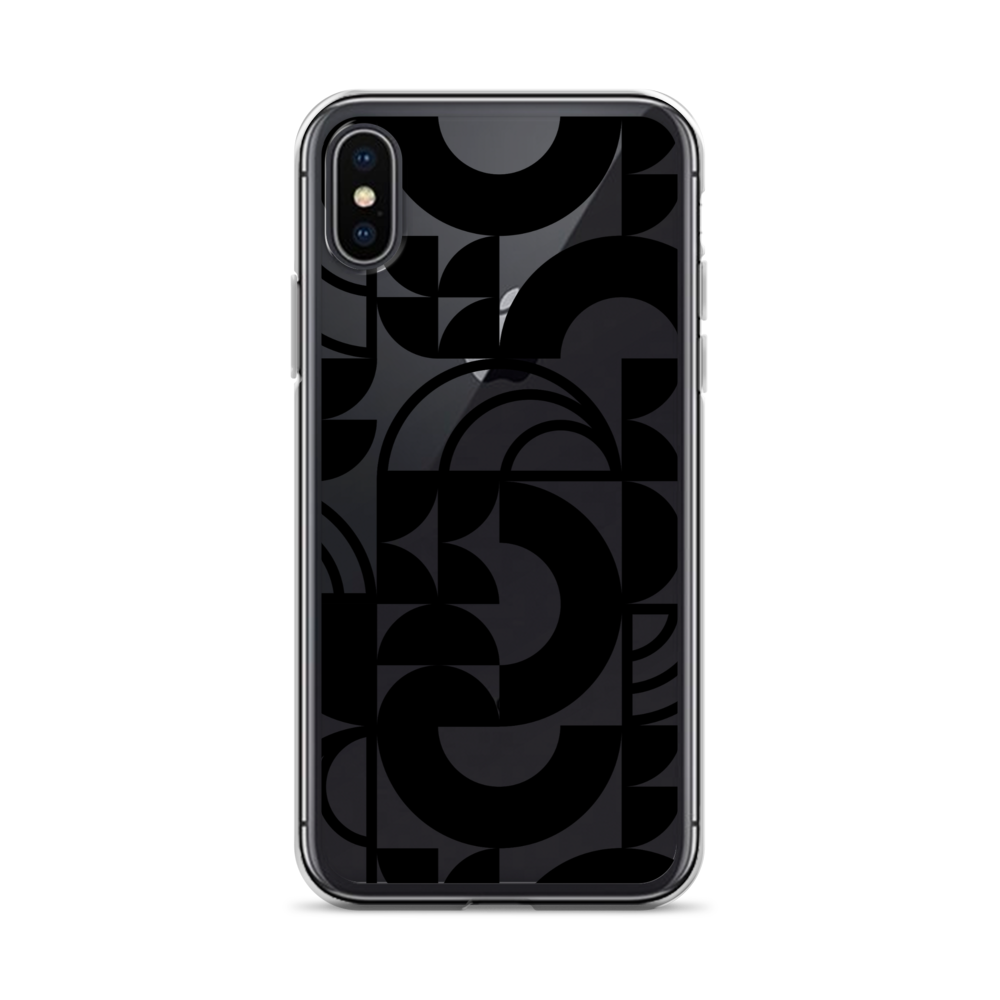 Geometria II Black Clear Case for iPhone®