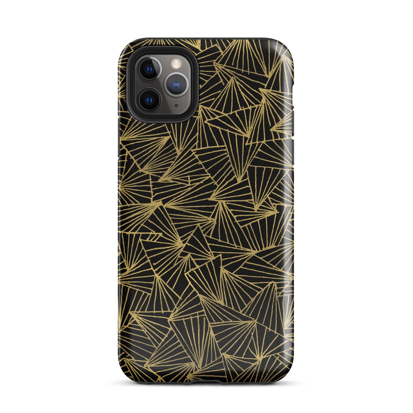 Gaggle of Triangles Gold Tough Case for iPhone®