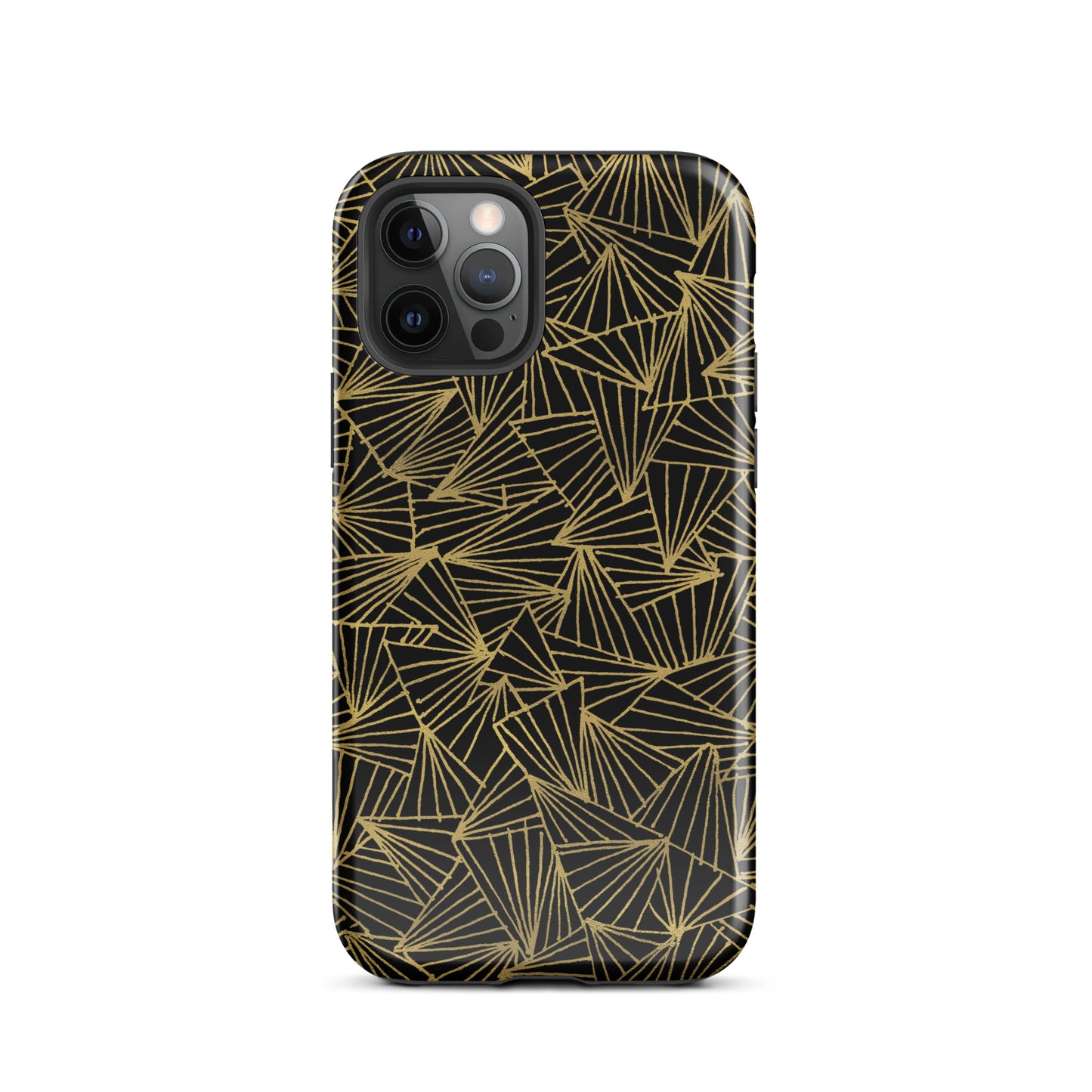 Gaggle of Triangles Gold Tough Case for iPhone®