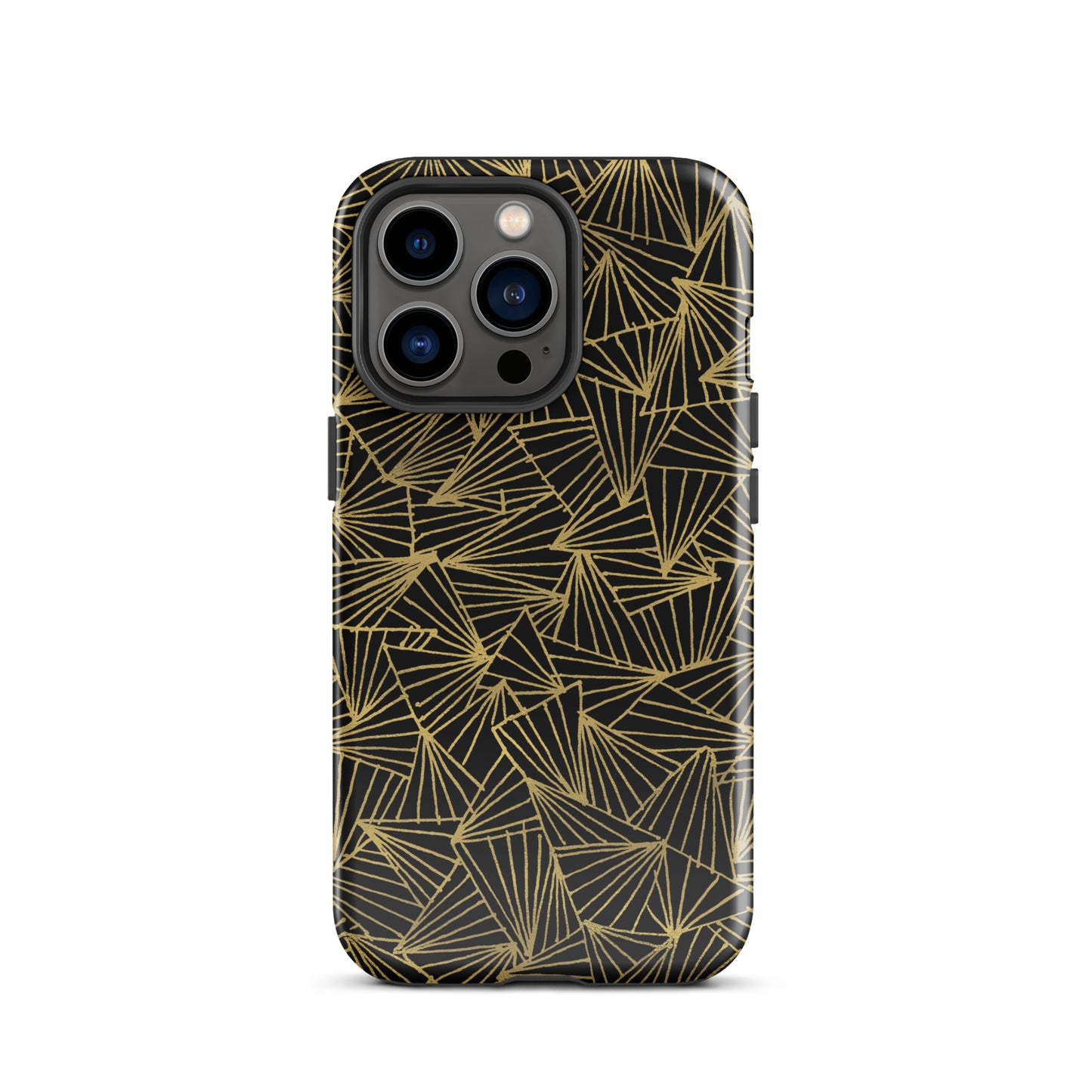 Gaggle of Triangles Gold Tough Case for iPhone®