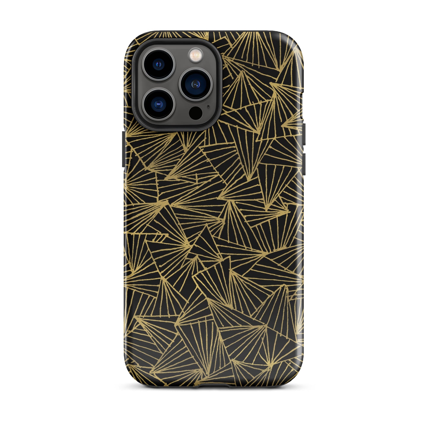 Gaggle of Triangles Gold Tough Case for iPhone®