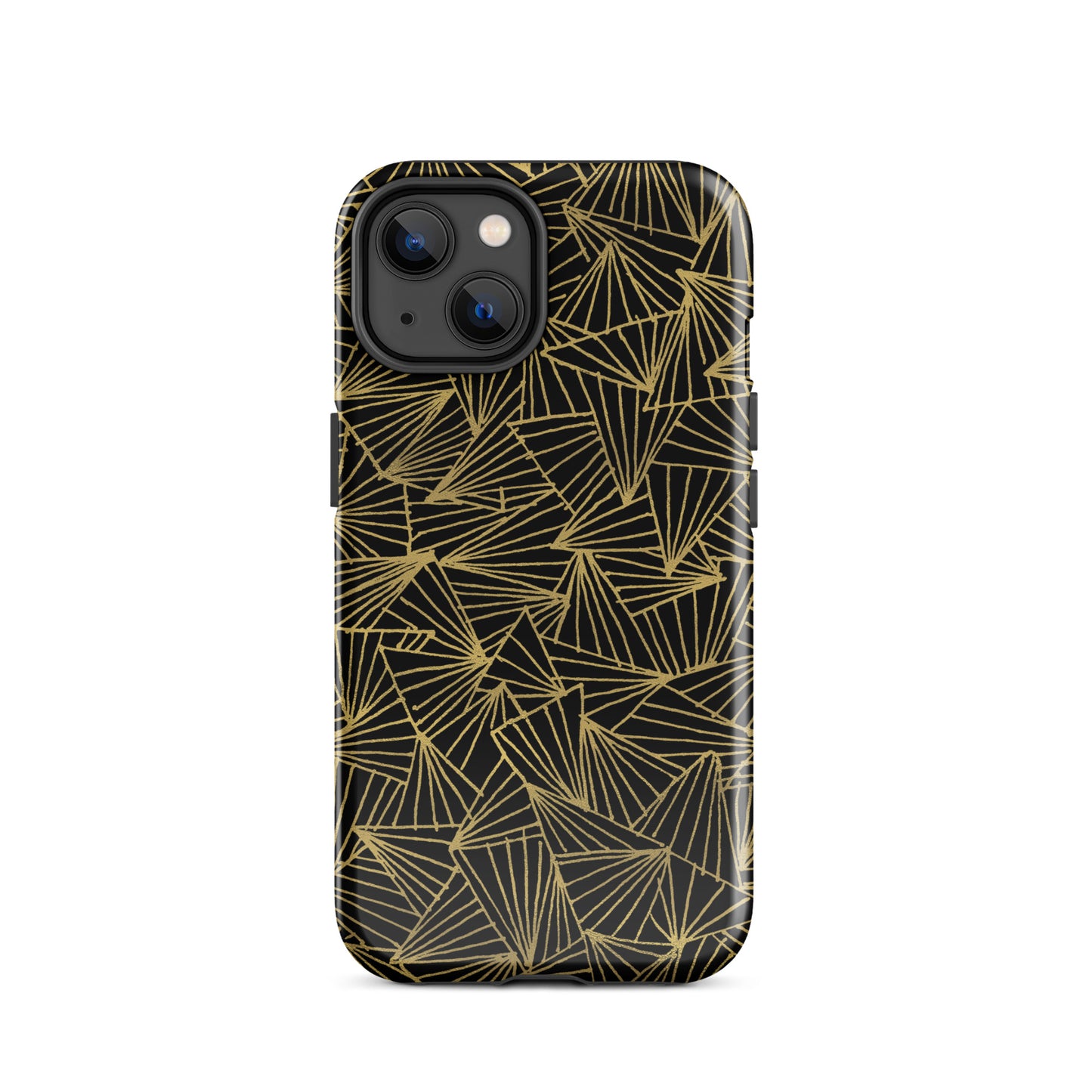 Gaggle of Triangles Gold Tough Case for iPhone®